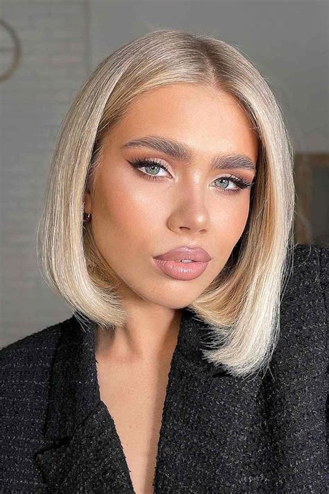 blonde short bob haircuts|blonde bob lace frontal hairstyles.